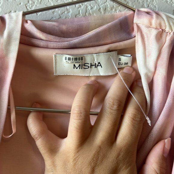 MISHA COLLECTIONS TILLIE MESH MIDI DRESS - Picture 6 of 14